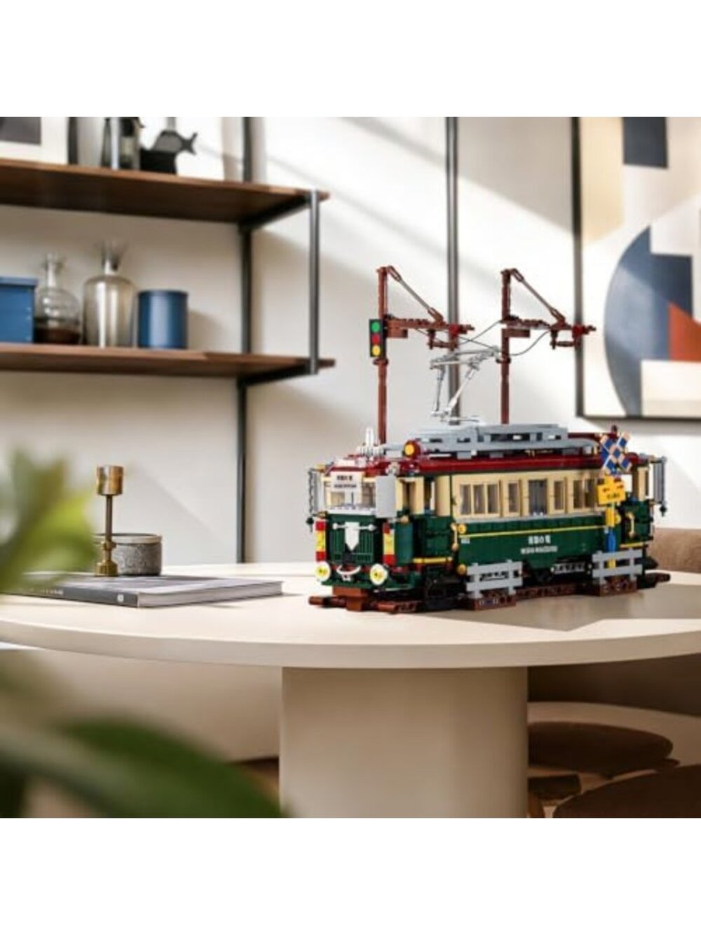 Retro Japanese Electric Train Set with LED Lights - Fun Building Kit for All - Picture 6 of 6